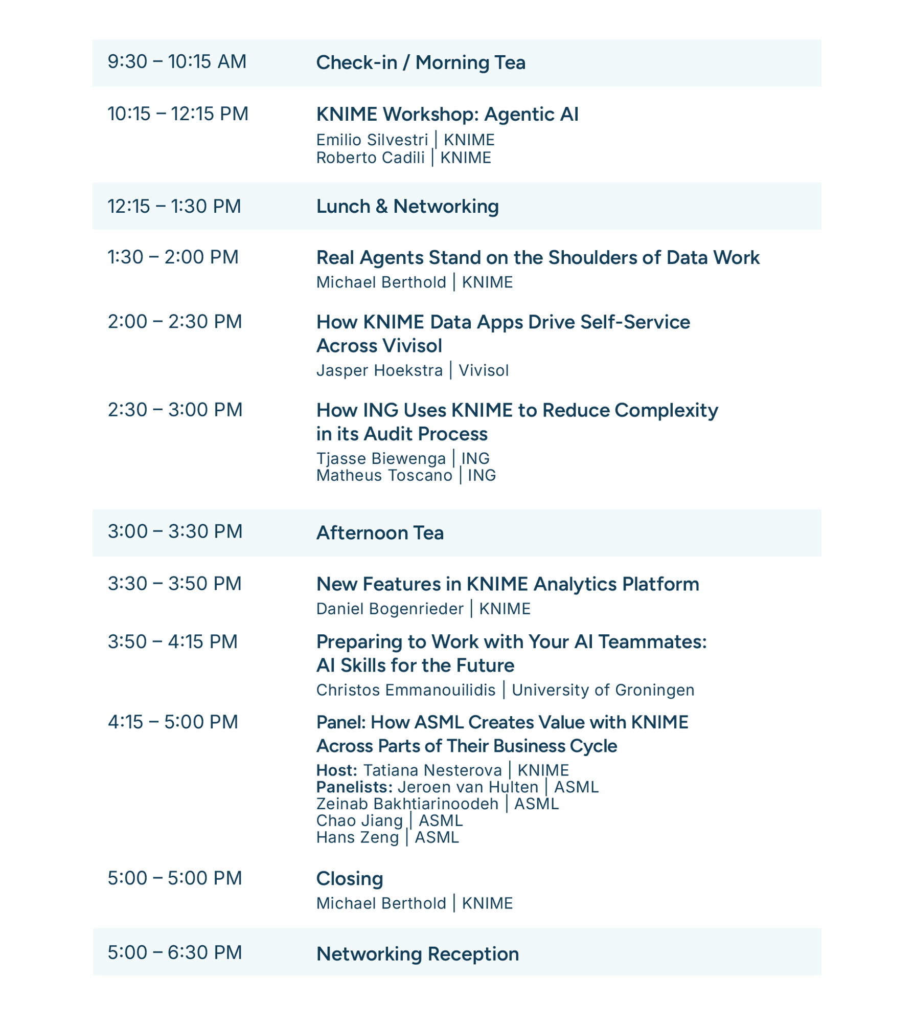 DataHop Amsterdam - Agenda