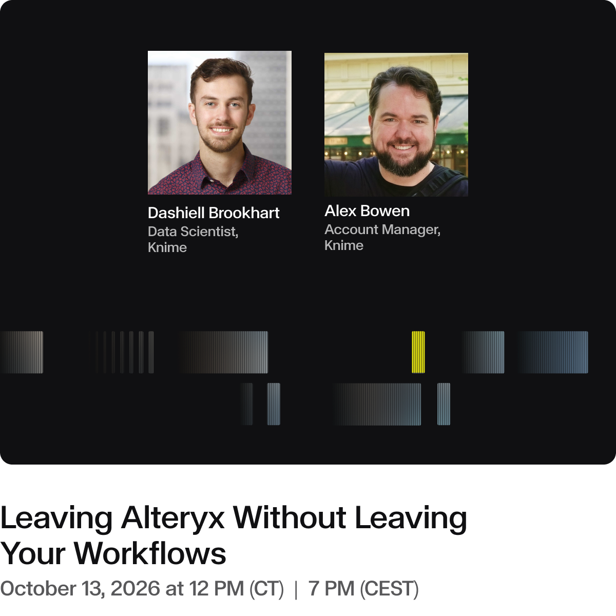 Webinar - Leaving Alteryx Without Leaving Your Workflows Oct 13, 2026